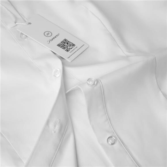 Womens Button Down Shirts Tailored Short Sleeve Shirt - Picture 7 of 8